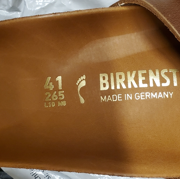 Birkenstock Madrid Big Buckle Cognac Leather Sandals - Picture 6 of 6